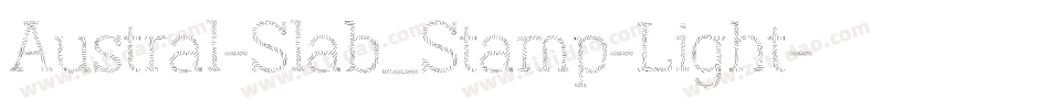 Austral-Slab_Stamp-Light字体转换