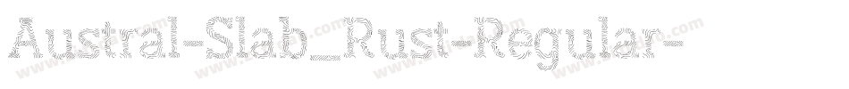 Austral-Slab_Rust-Regular字体转换