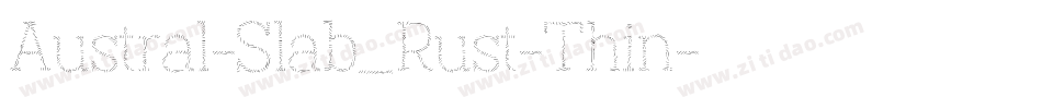 Austral-Slab_Rust-Thin字体转换