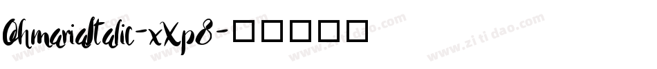 OhmariaItalic-xXp8字体转换