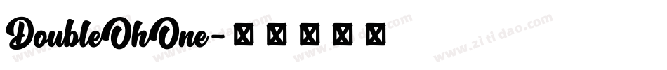 DoubleOhOne字体转换
