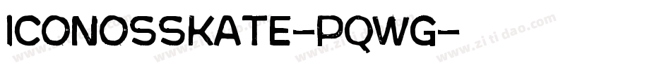 IconosSkate-PqWg字体转换