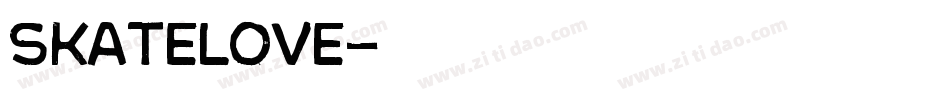 Skatelove字体转换