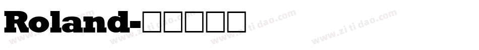 Roland字体转换