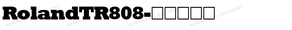 RolandTR808字体转换
