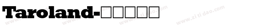 Taroland字体转换
