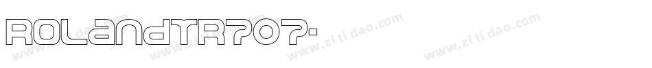 RolandTR707字体转换