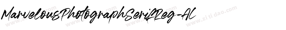 MarvelousPhotographSerifReg-ALJYA字体转换