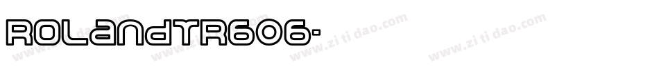 RolandTR606字体转换
