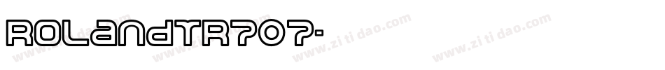 RolandTR707字体转换