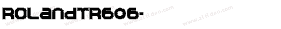 RolandTR606字体转换