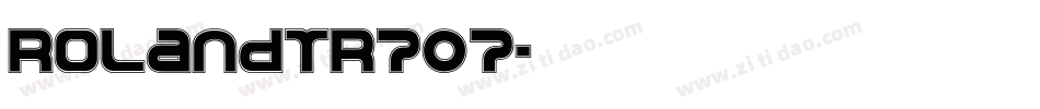 RolandTR707字体转换