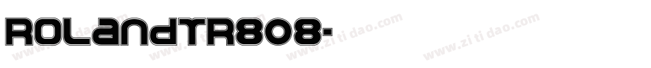 RolandTR808字体转换