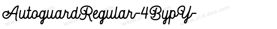 AutoguardRegular-4BypY字体转换