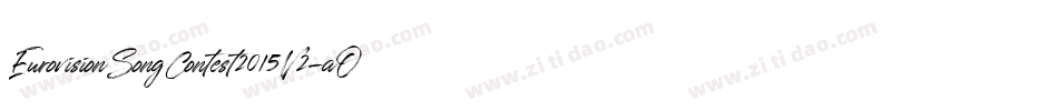 EurovisionSongContest2015V2-aOnE字体转换