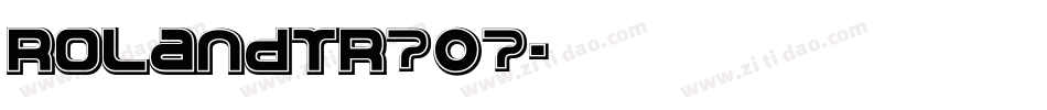 RolandTR707字体转换