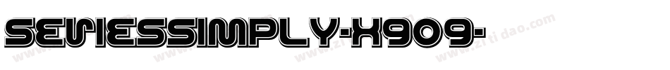 SeriesSimply-X909字体转换