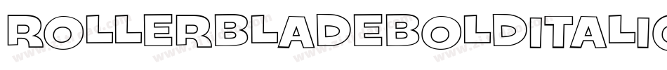 RollerBladeBoldItalic-qZZwV字体转换