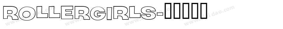 Rollergirls字体转换