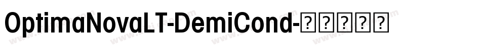 OptimaNovaLT-DemiCond字体转换