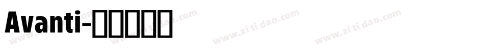 Avanti字体转换