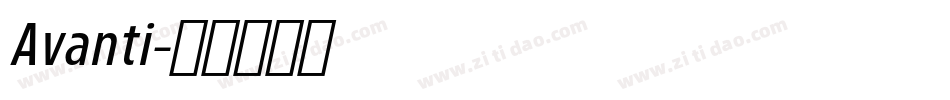 Avanti字体转换