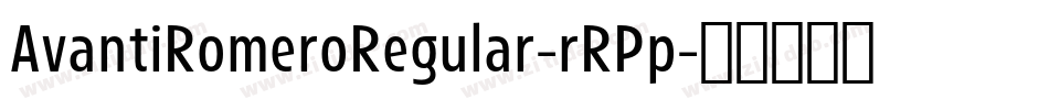 AvantiRomeroRegular-rRPp字体转换