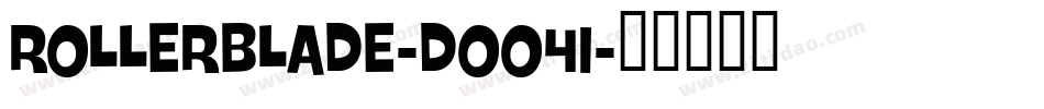 RollerBlade-DOO41字体转换