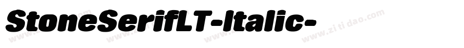 StoneSerifLT-Italic字体转换