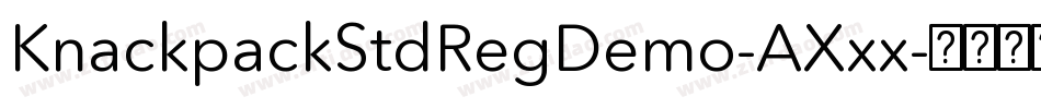 KnackpackStdRegDemo-AXxx字体转换