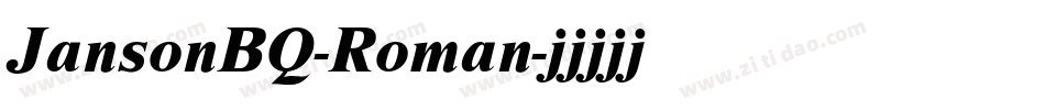JansonBQ-Roman字体转换
