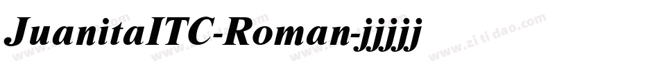 JuanitaITC-Roman字体转换