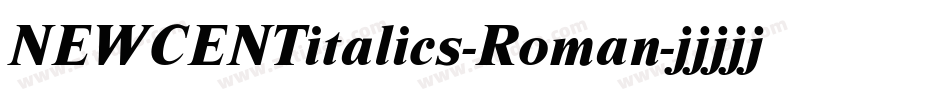 NEWCENTitalics-Roman字体转换