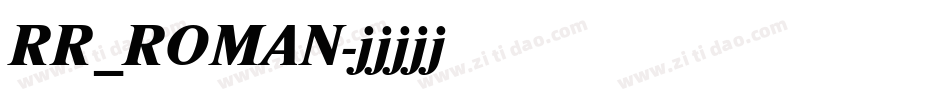 RR_ROMAN字体转换