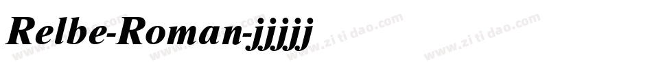 Relbe-Roman字体转换