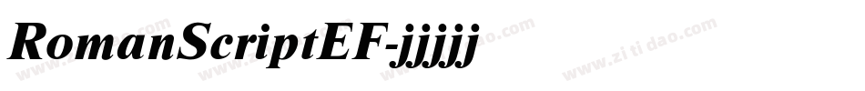 RomanScriptEF字体转换