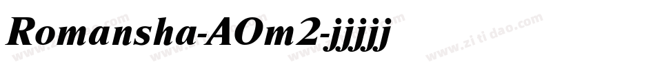Romansha-AOm2字体转换