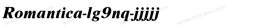 Romantica-lg9nq字体转换