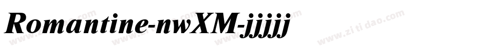 Romantine-nwXM字体转换