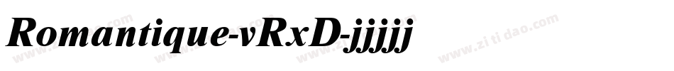 Romantique-vRxD字体转换