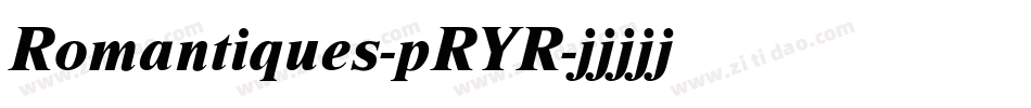 Romantiques-pRYR字体转换