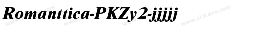 Romanttica-PKZy2字体转换