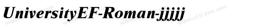 UniversityEF-Roman字体转换