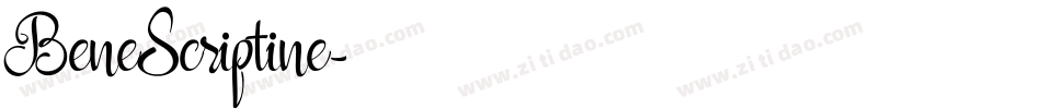 BeneScriptine字体转换