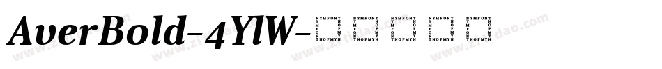 AverBold-4YlW字体转换