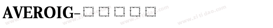 AVEROIG字体转换