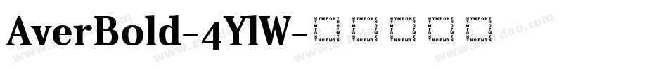 AverBold-4YlW字体转换