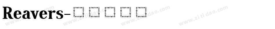 Reavers字体转换