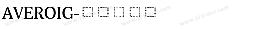 AVEROIG字体转换
