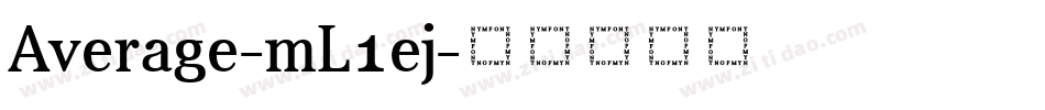 Average-mL1ej字体转换